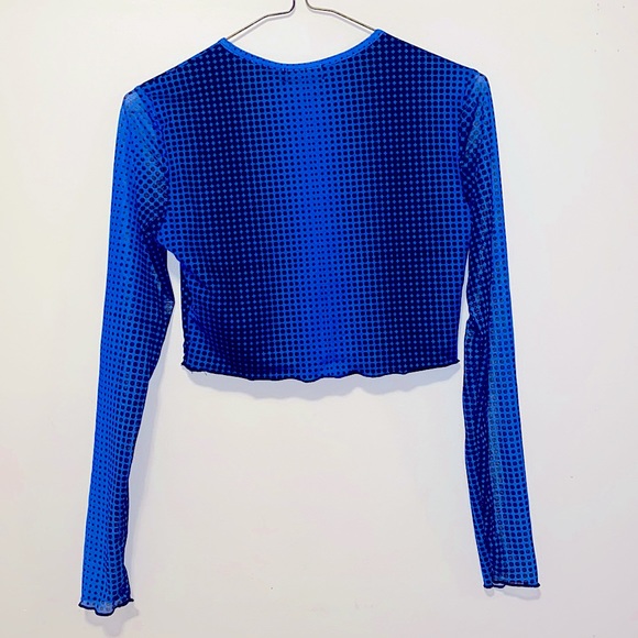 DOLLS KILL- Edikted NEW Mesh Long Sleeve Top - Picture 2 of 3